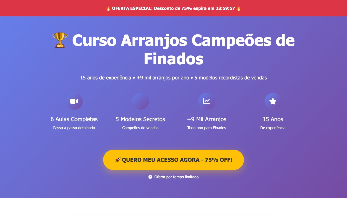 Landing page desenvolvida pela DAG para o projeto Arranjos com Adio